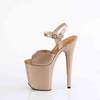 Pleaser - FLAMINGO809GP Sandale à bride à la cheville, Pole dance chaussures - Couleur or Product image